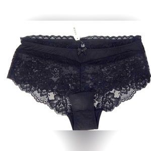 ADORE ME Women's Black Lace Hipster Panties NWT Sz M